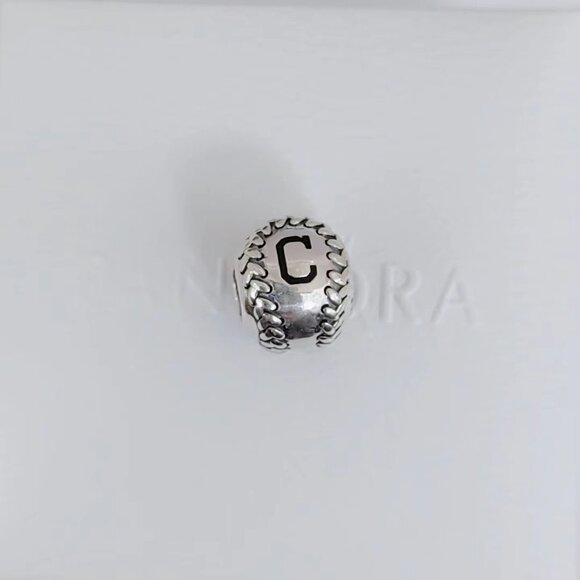 Pandora Cleveland Indians Baseball Charm S925 Silver with box - Picture 3 of 5